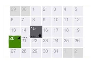 Календар с дати