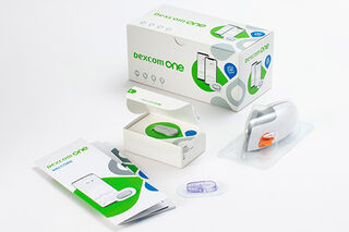 Boxes showing Dexcom starter kit